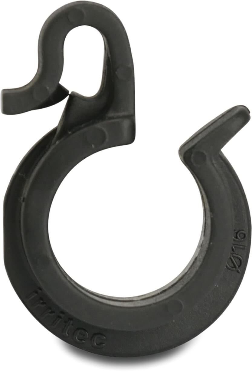 Pipe clip PP 16 mm black