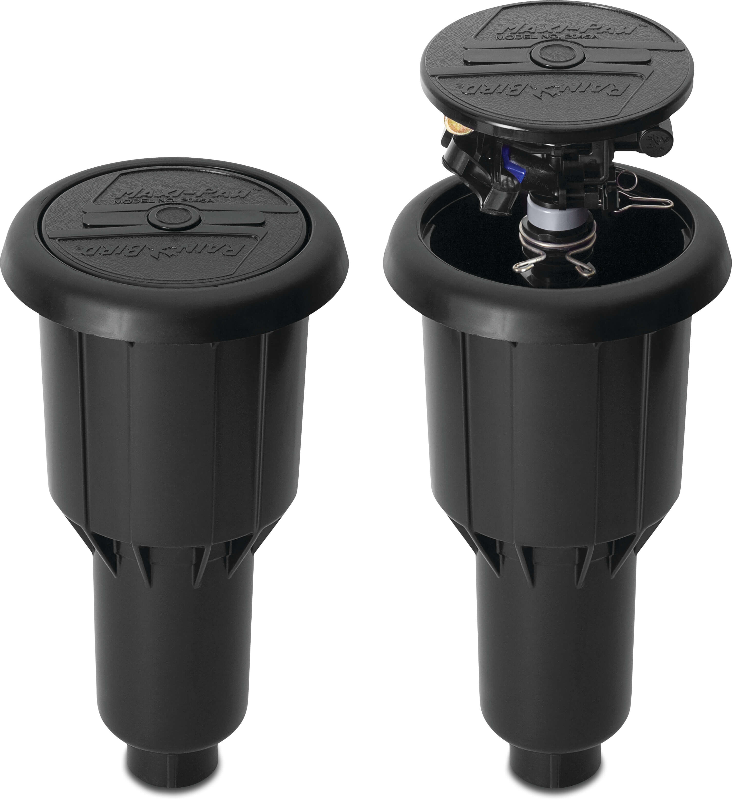 Rain Bird Pop-up sprinkler plastic 1/2 - 3/4" female thread 360° black type Maxi-Paw FC/PC