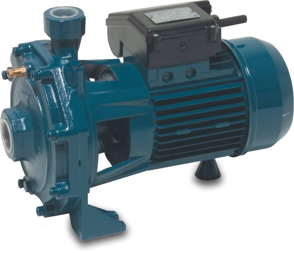 Foras Centrifugal pump cast iron 1 1/4" x 1" female thread 11bar 4,8A 230/400VAC blue type KB 210 T