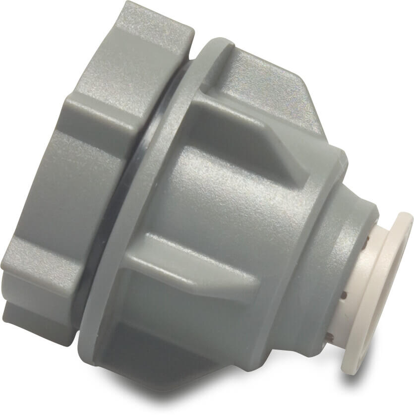 Speedfit Genomföring POM 15 mm push-in 10bar grå DVGW/KIWA/WRAS