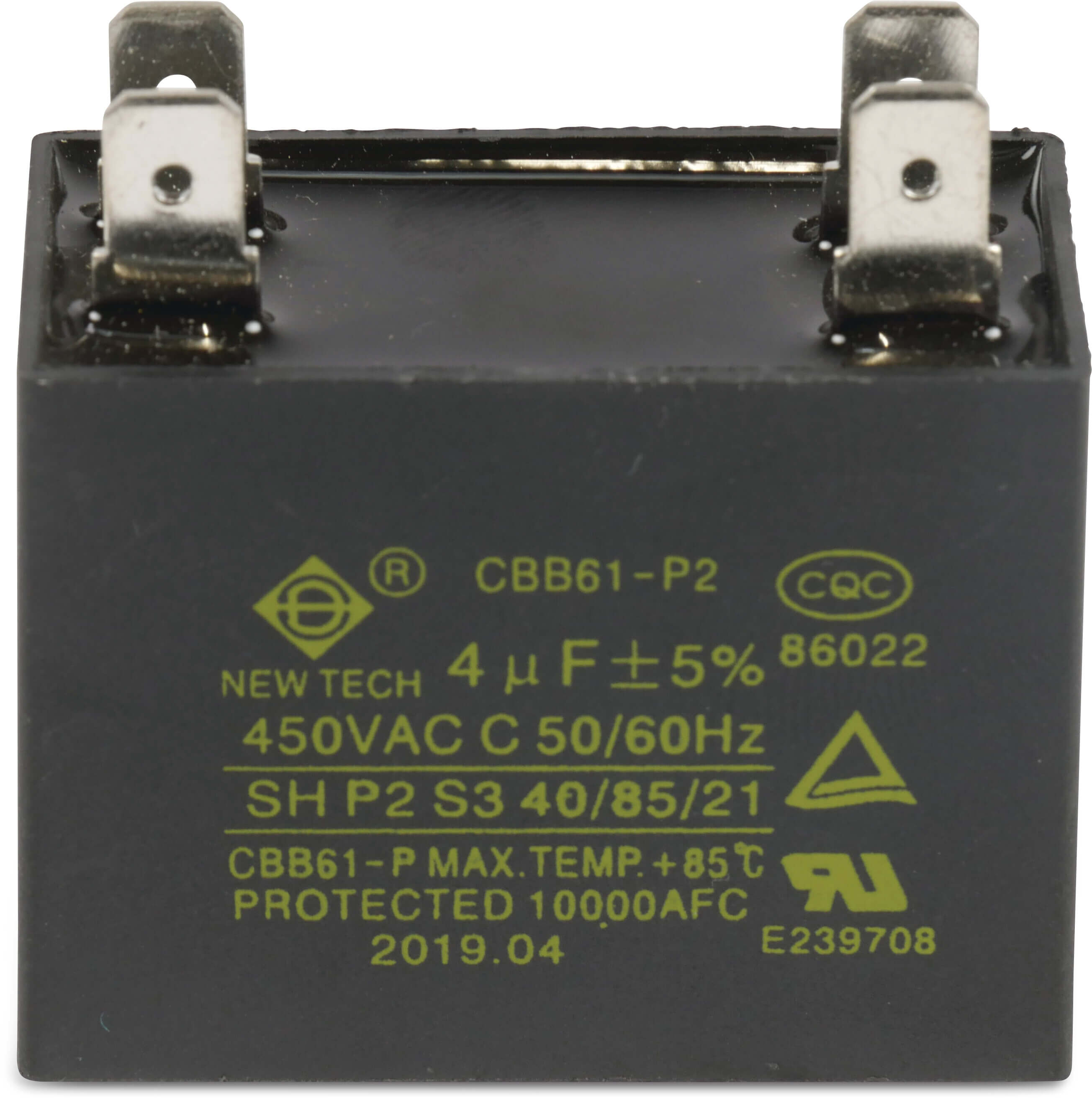 Kondensator typu 4 µF z wtykiem kwadratowym