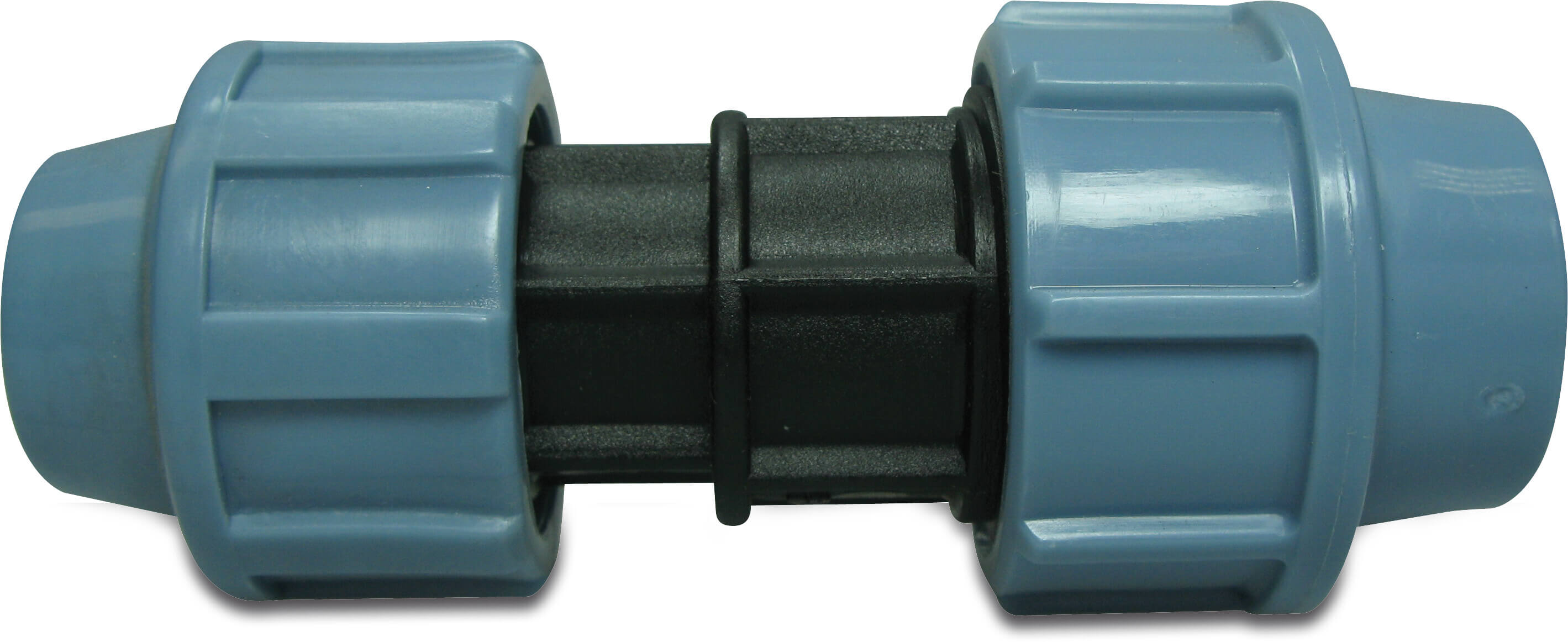 Unidelta Złączka redukcyjna PP 20 mm x 16 mm zacisk 16bar czarno-niebieski DVGW/KIWA/WRAS