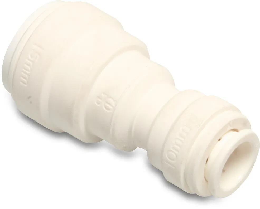 Speedfit Verloopsok POM 15 mm x 10 mm insteek 10bar wit DVGW/KIWA/WRAS