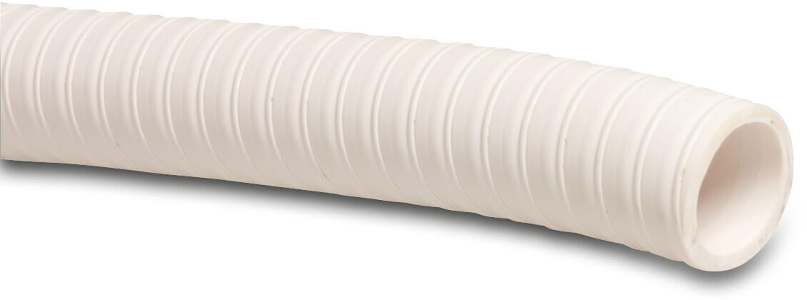 Pool hose PVC white Aqua Spiral