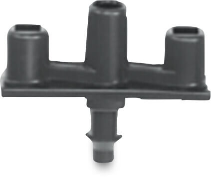 NaanDan Butterfly barb plastic 4/7 mm barbed x taper M black
