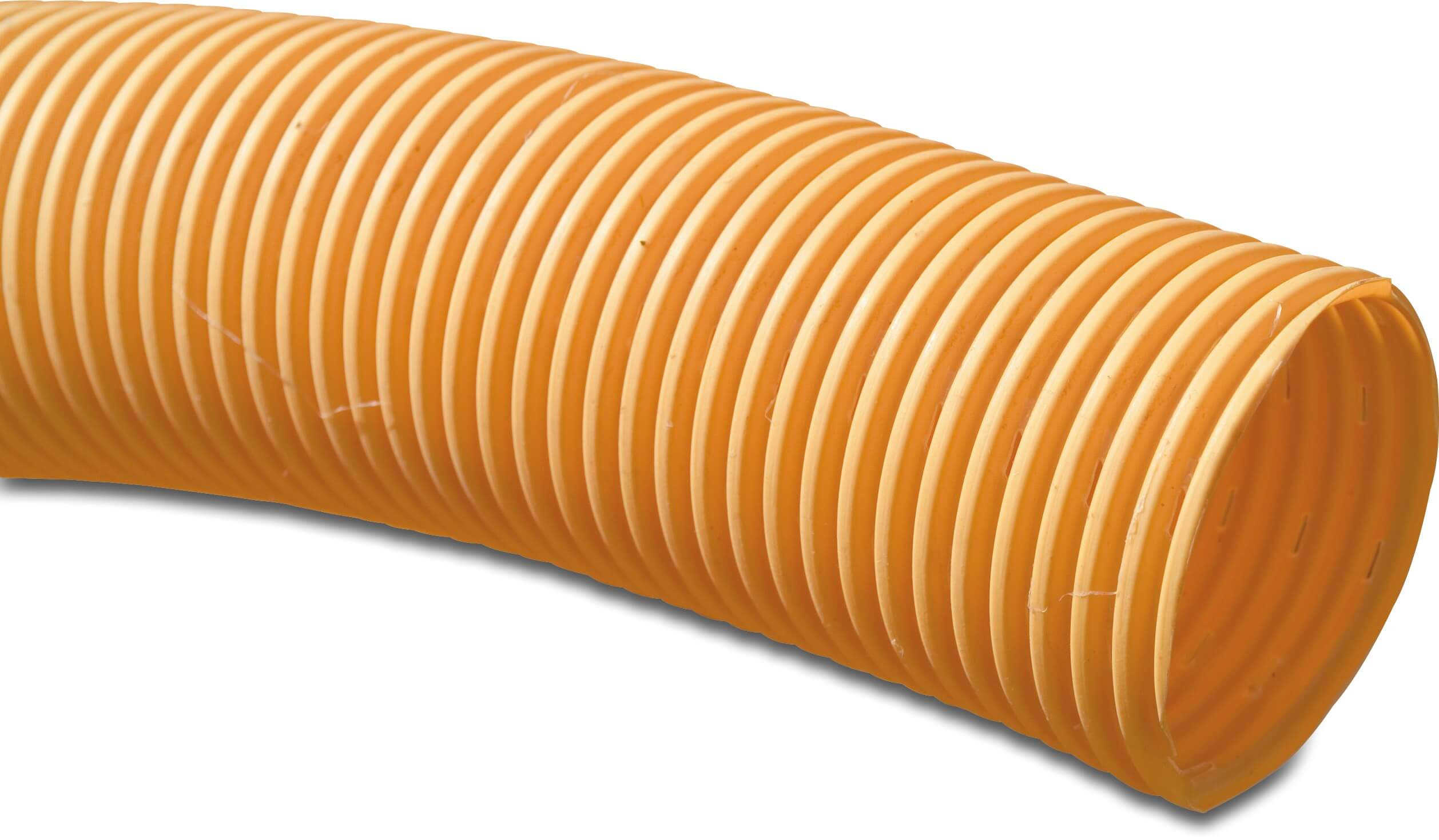 Drainage pipe PVC-U 50 mm click socket x plain yellow 200m type perforated