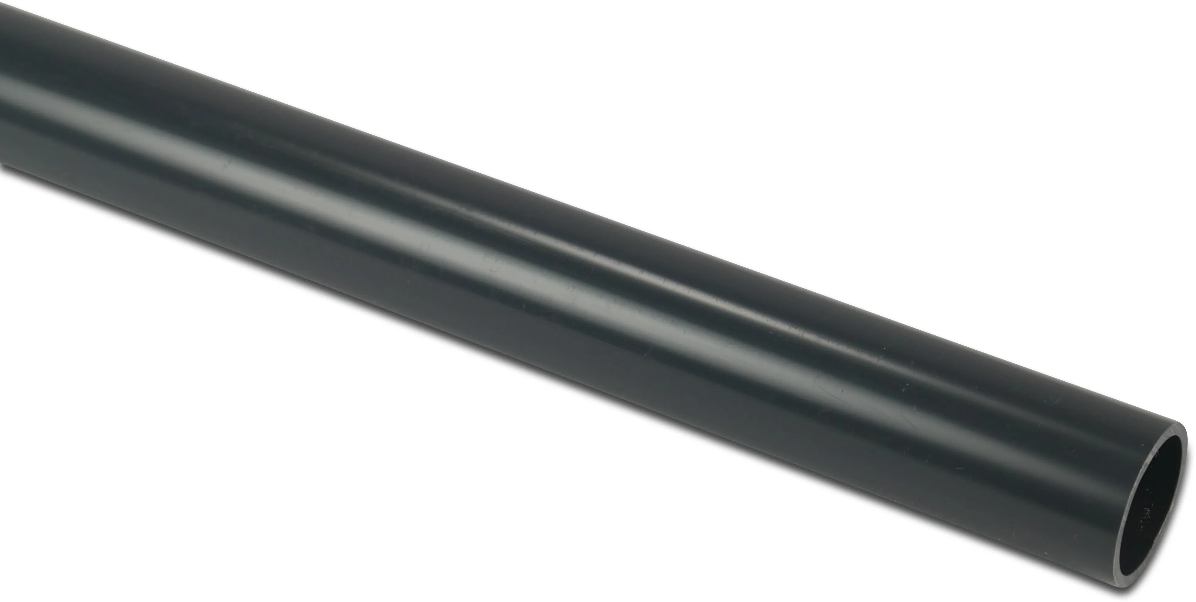 Pressure pipe PVC-U 2" plain 16bar Class C-PN9 grey 6m