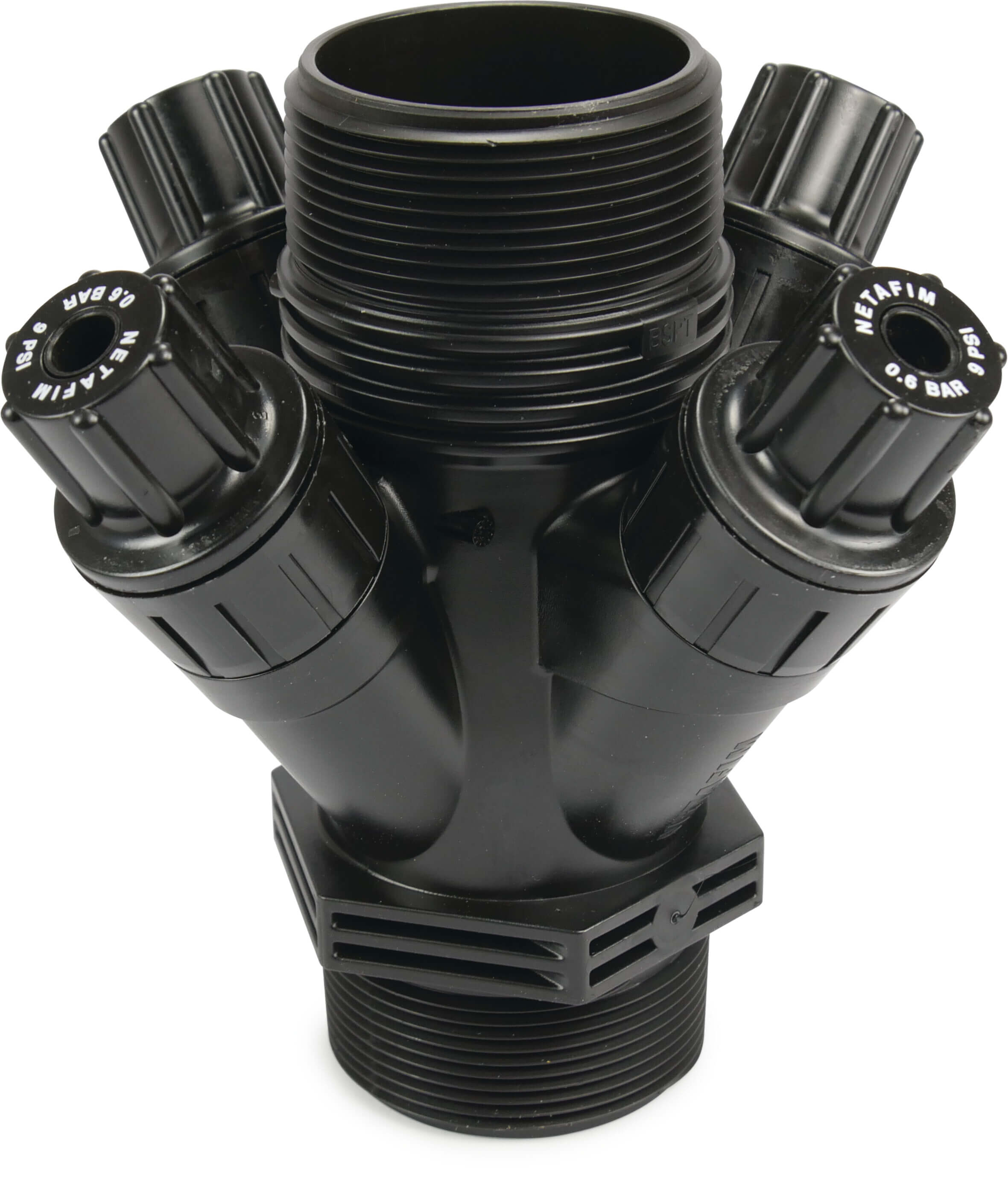 Netafim Pressure reducing valve plastic 2" male thread 10bar black type PRV 2000-4S 2.5 bar