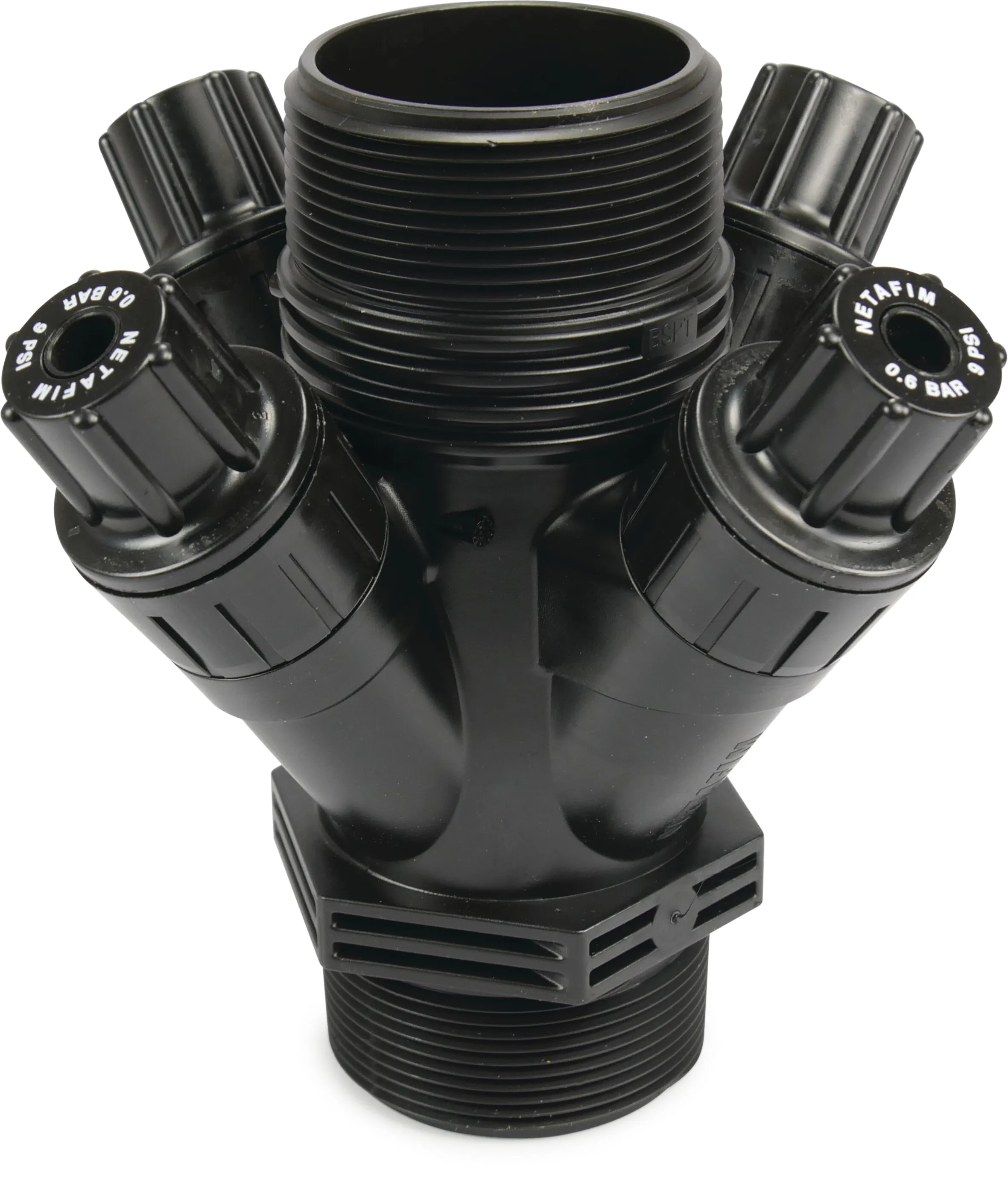 Netafim Pressure reducing valve plastic 2" male thread 10bar black type PRV 2000-4S 2.5 bar