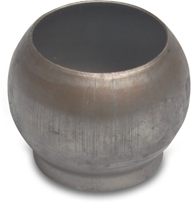 Quick coupler ball steel 108 mm male part Bauer x butt welding type Bauer S1
