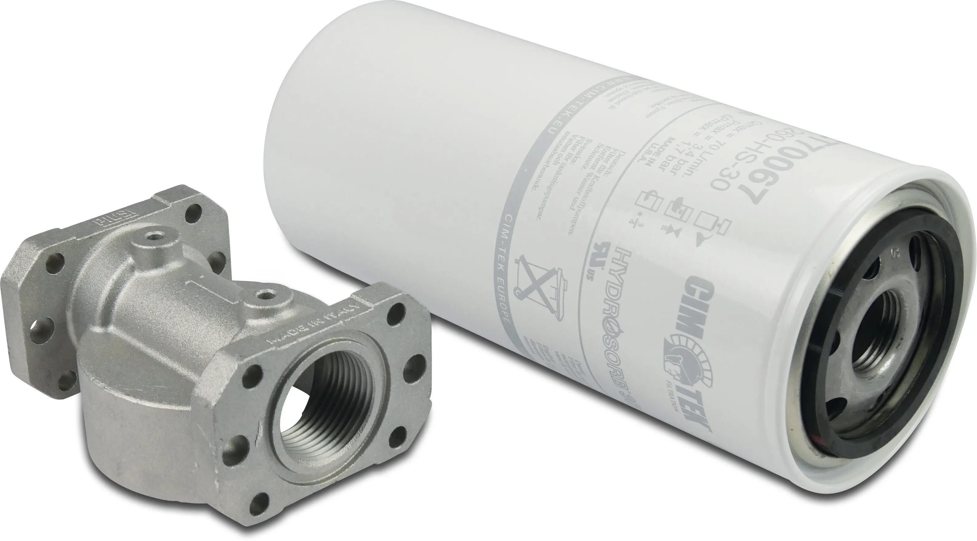 Fuel filter spare part steel 1" female thread type hydrosorb 260