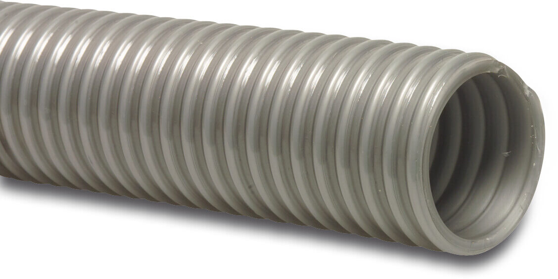 Profec Spiral Saugschlauch PVC 51 mm x 61,2 mm 4bar 0.9bar Grau 30m Typ Polar