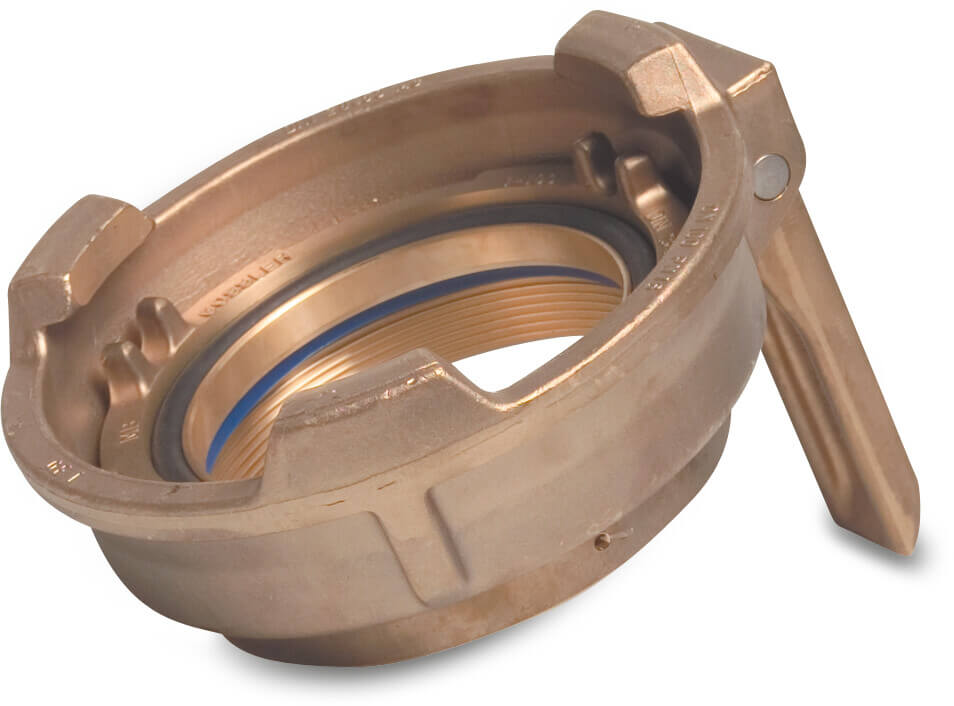 Füllrohrverschluss Messing DN100 x 4" M-Teil TW x Innengewinde Typ TW + NW