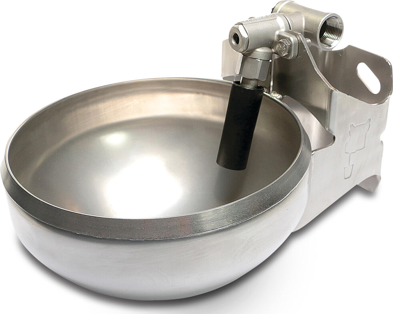 La Buvette Drinking bowl with tube stainless steel type F130 Inox La Buvette Drinking bowl with tube stainless steel type F130 Inox