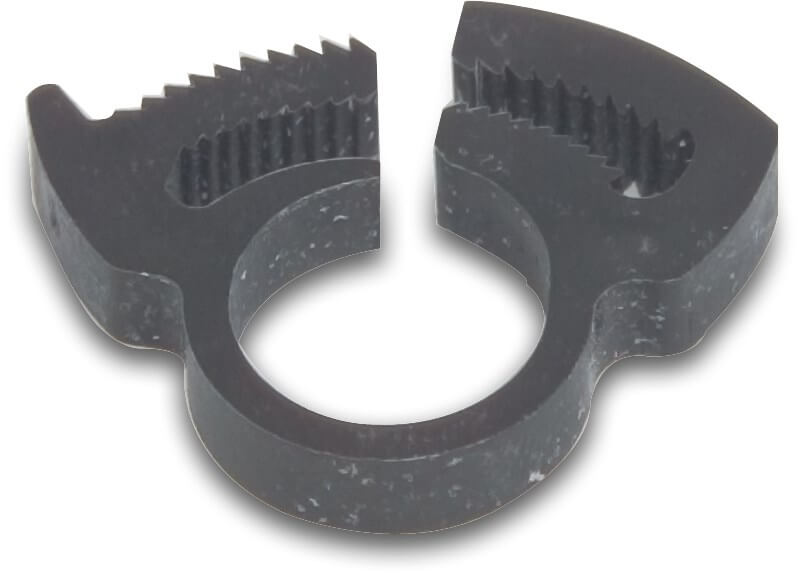 Hose clip nylon 6.6 11,1 mm x 12,9 mm black 5,6 mm