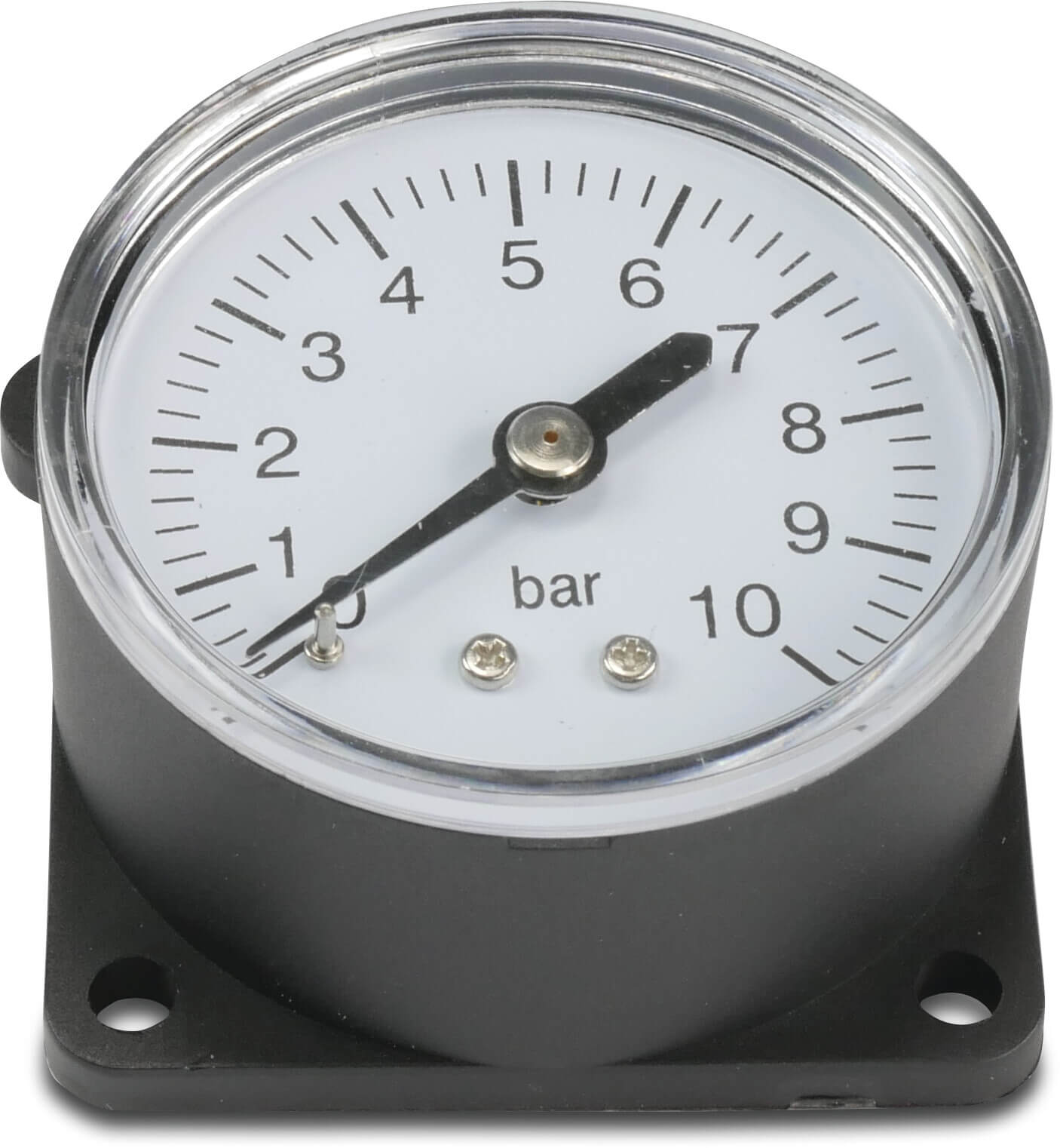 Manometer Polyamid 50 mm Einsteck 0 - 10bar Schwarz Typ Trocken Idromat Press