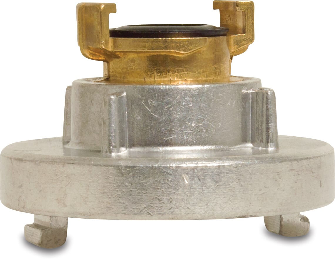 Quick coupler adaptor aluminium/brass CD 40 x CD 66 12bar type Storz 52C