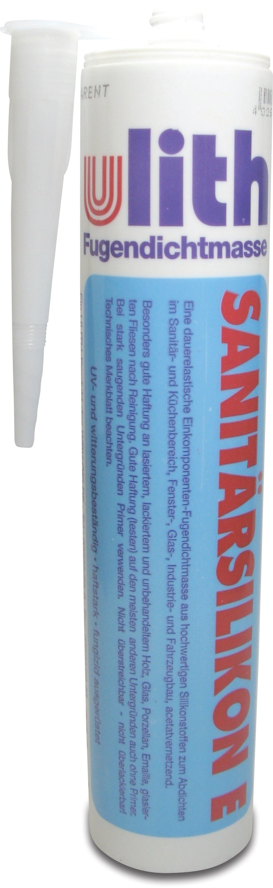 Silicone sealant transparent 0,3ltr type Sanitary E