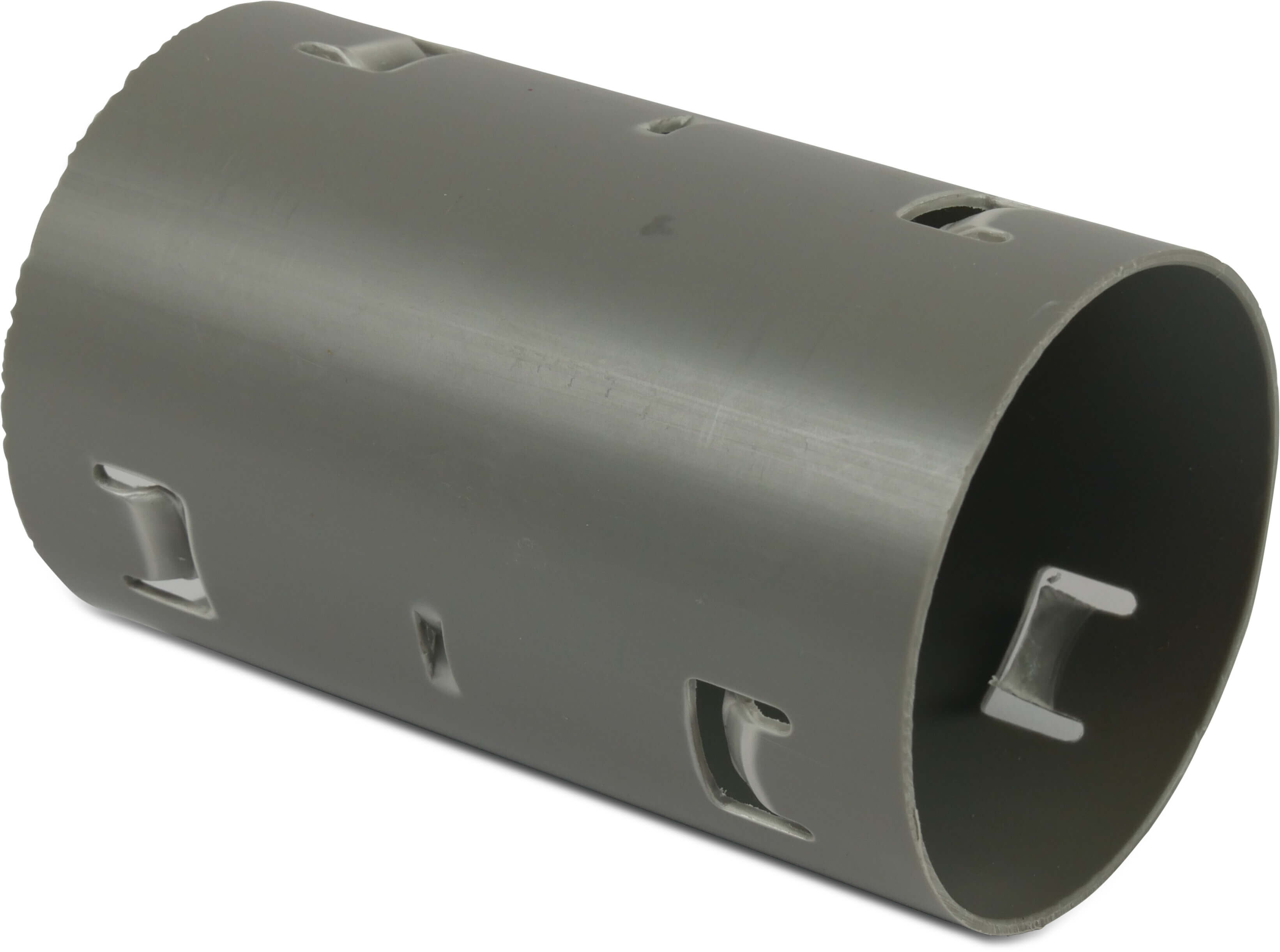 Muffe PVC 60 mm Klick Muffe Grau