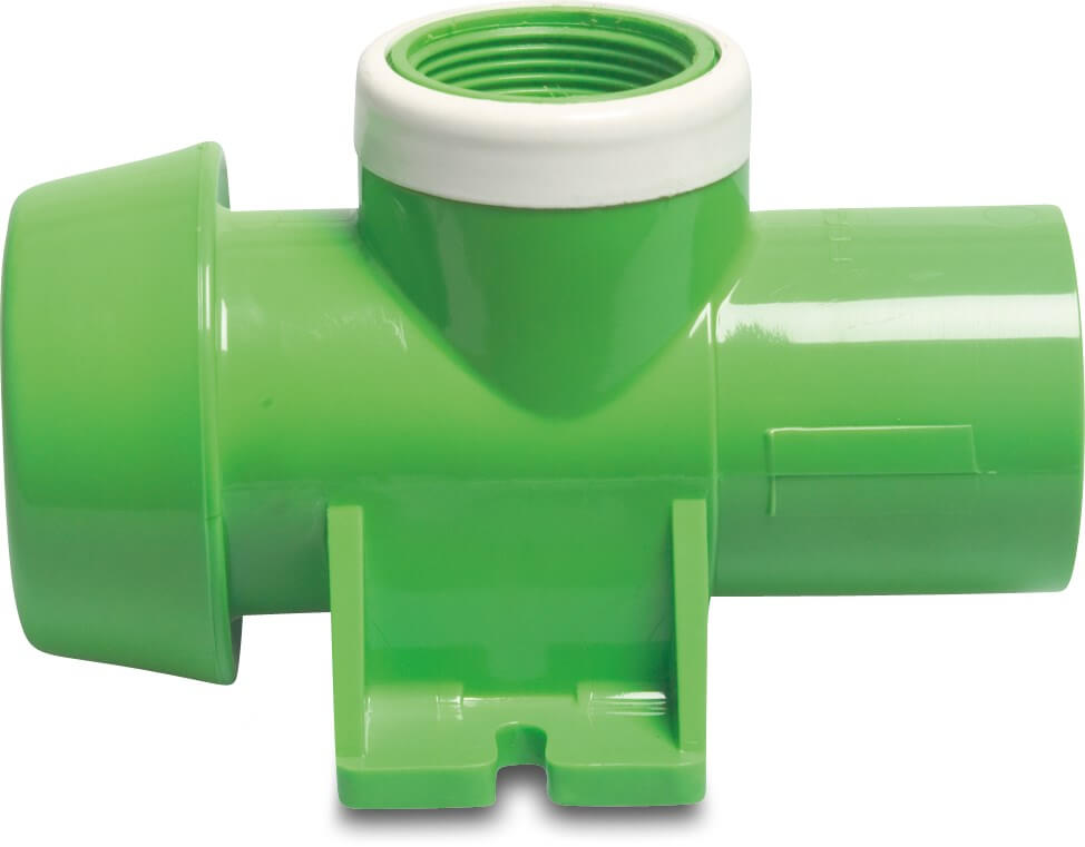 Fersil Quick coupler PVC-U 50 mm x 1 1/4" x 50 mm male part Fersil x female thread x glue socket 8bar green type sprinkler connection