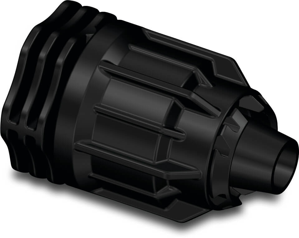 Kappe PP 20 mm quick joint 4bar Schwarz