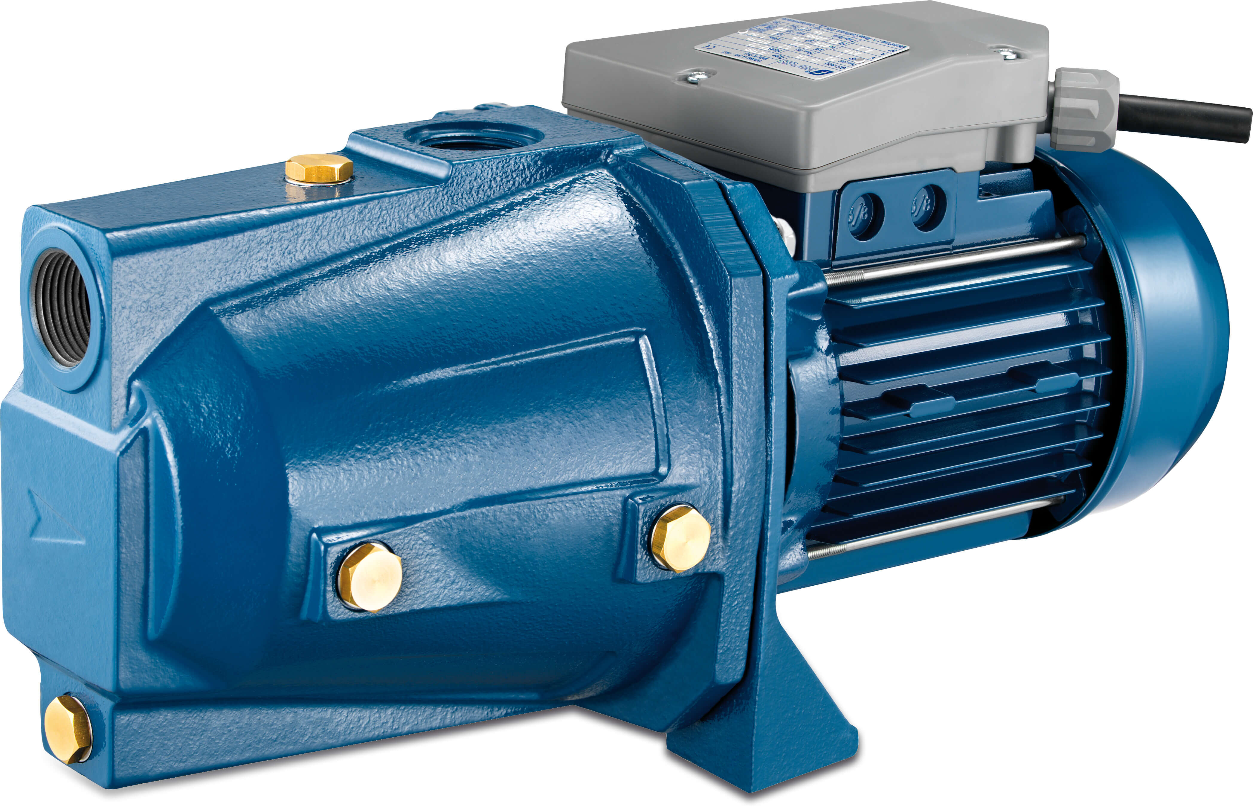 Foras Jet pump cast iron 1 1/2" x 1 1/4" female thread 8bar 4,8A 230/400VAC blue self priming type JAM 300 T
