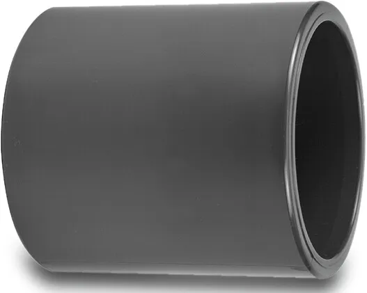 VDL Socket PVC-U 63 mm glue socket 16bar grey KIWA