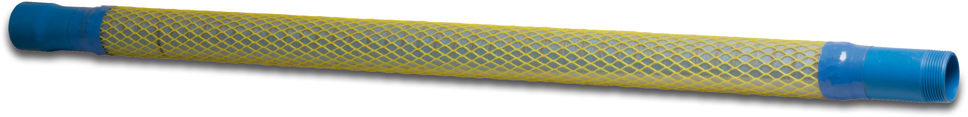 Gewebefilter PVC-U 2" Innengewinde x Außengewinde Blau 1m Typ nylon Filterstrumpf