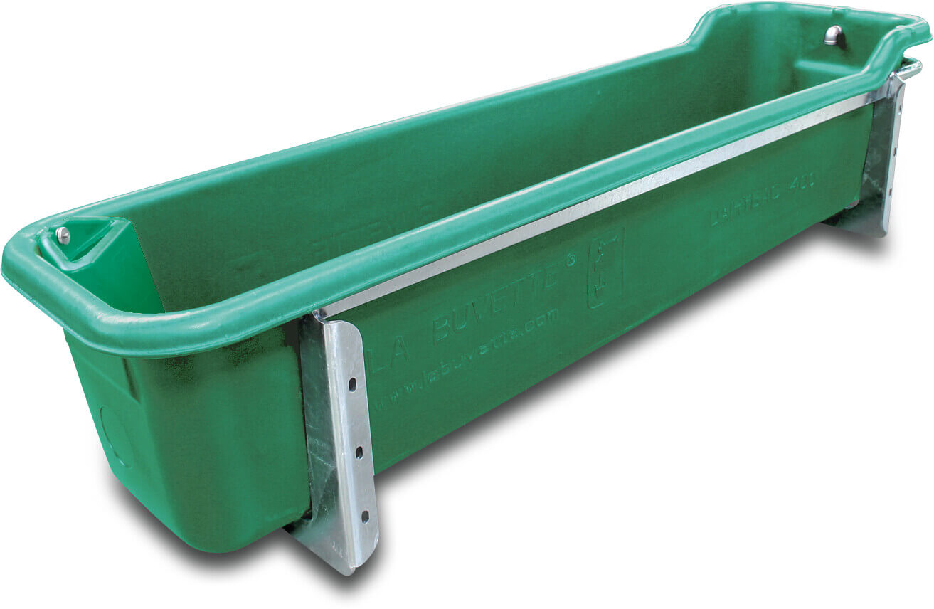 La Buvette Trough with galvanised frame for lukewarm water after milking PE 63cm 239cm 400ltr type Dairy-Bac 400 La Buvette Trough with galvanised frame for lukewarm water after milking PE 63cm 239cm 400ltr type Dairy-Bac 400