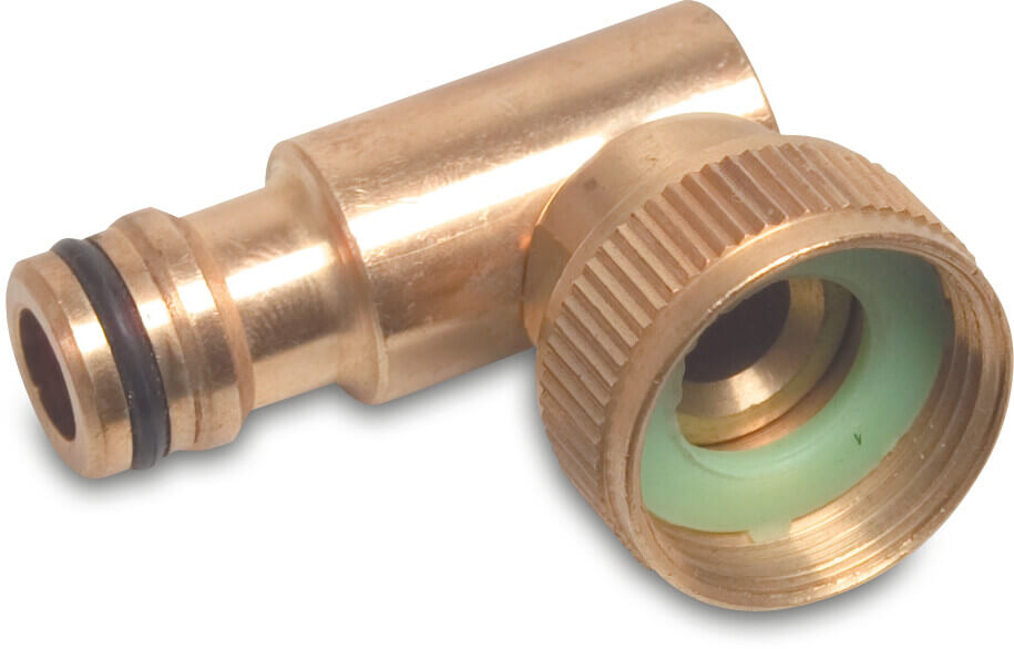 Hydro-S Kupplung Messing 3/4" Überwurfmutter IG x Klickstecker Typ rotierend