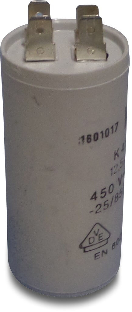 Capacitor 12,5µF type round plugged