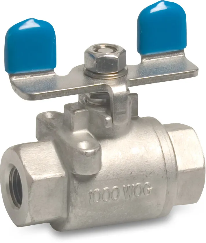Profec 2-piece ball valve stainless steel 316 1" female thread 50bar