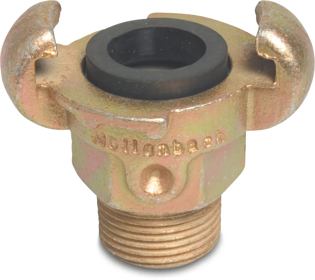 Quick coupler steel galvanised 1/2" male thread CD 42 10bar