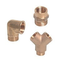 Brass transition threaded fittings