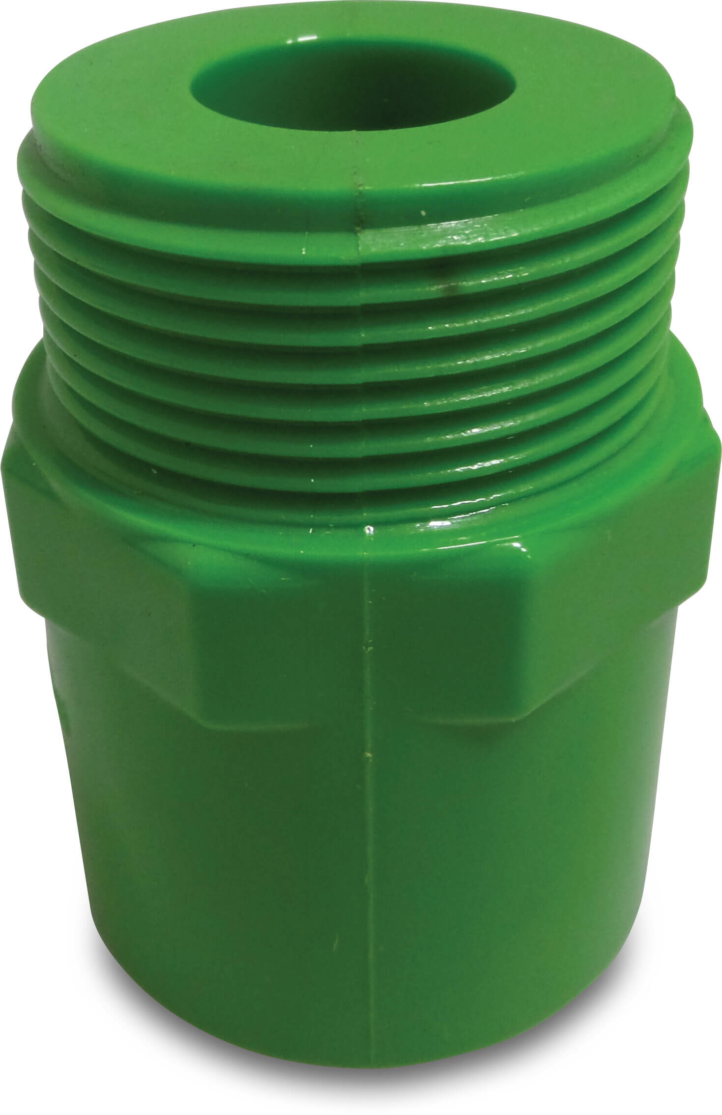 Fersil Adaptor bush PVC-U 8bar glue socket x male thread green