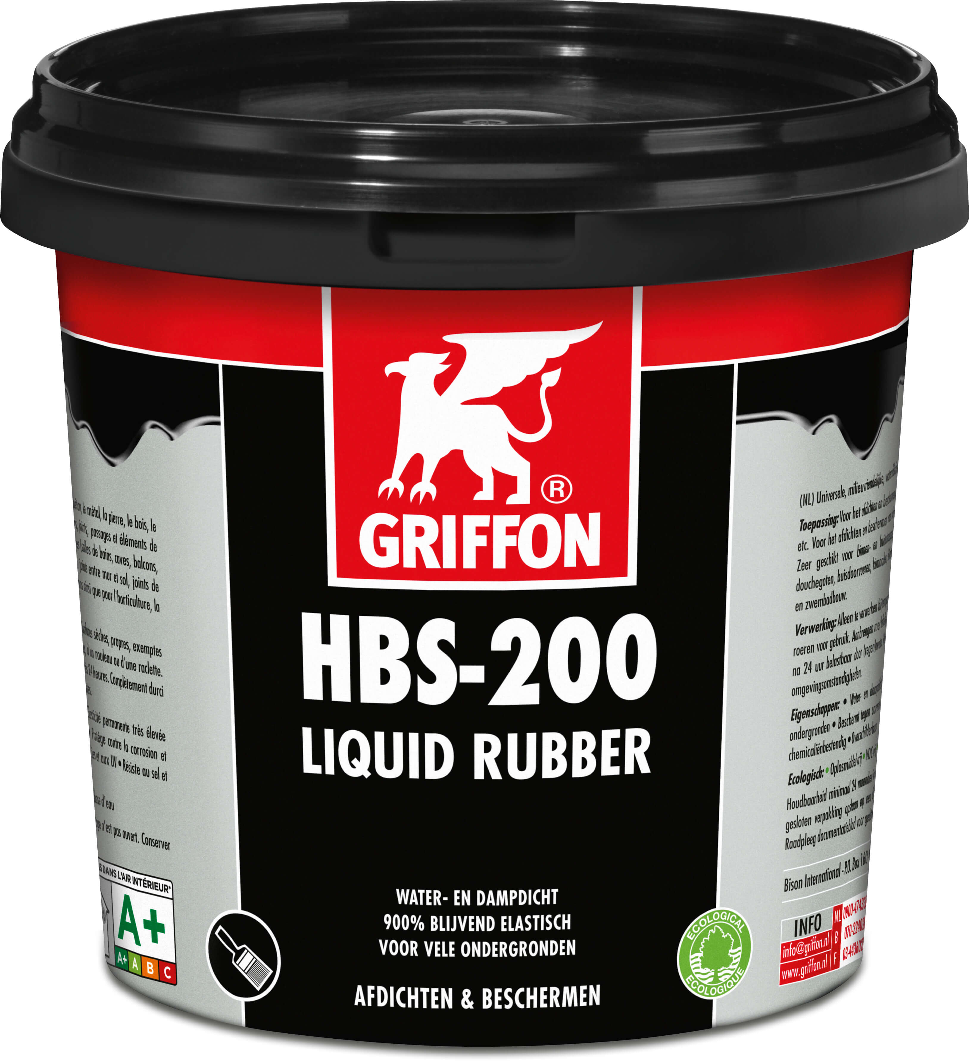 Griffon Flüssiggummi Schwarz 5ltr Typ HBS-200