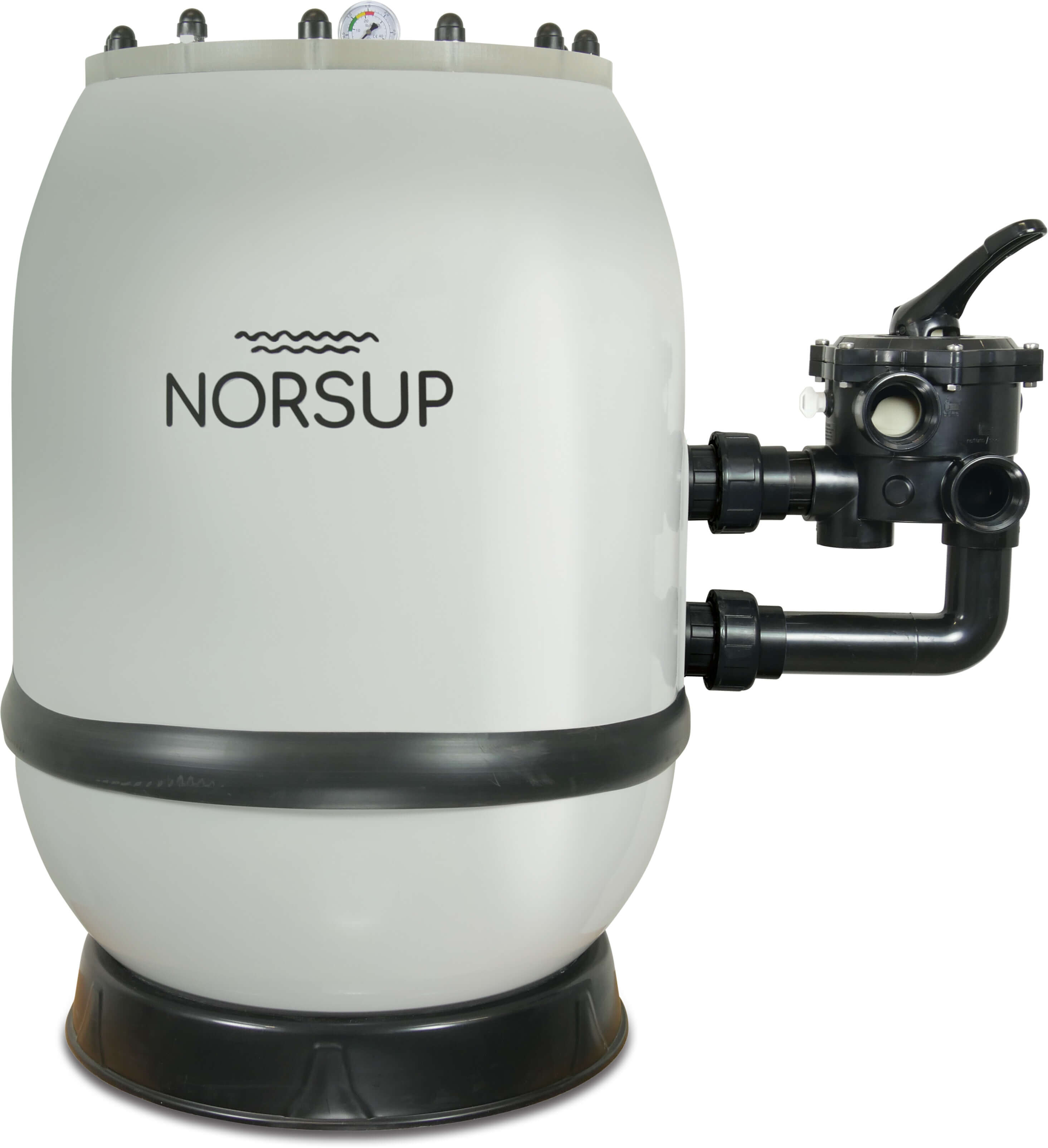 Norsup Zandfilter glasvezel versterkt polyester 63 mm lijmmof 3bar grijs type Supra 750 SM