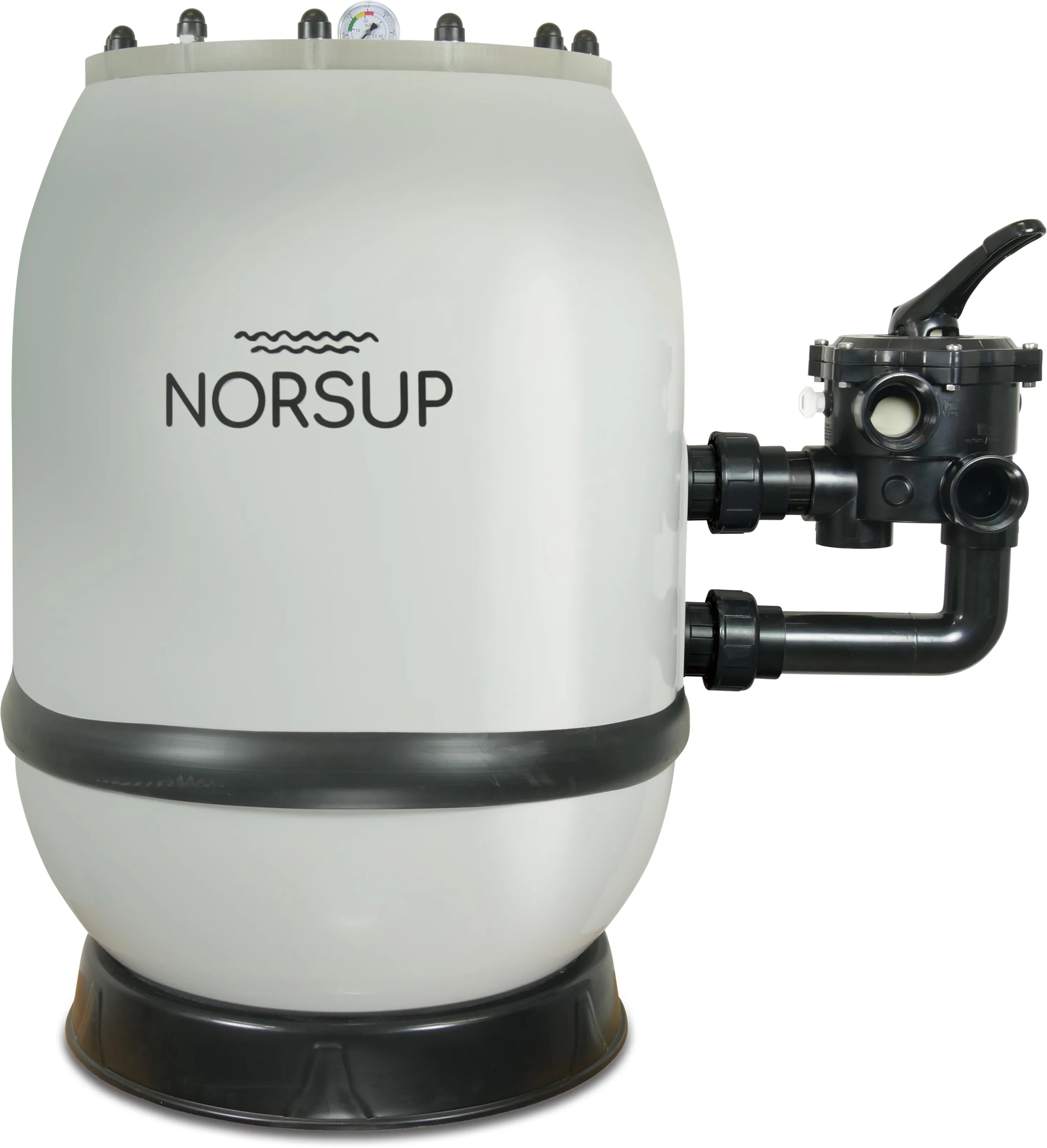 Norsup Zandfilter glasvezel versterkt polyester 63 mm lijmmof 3bar grijs type Supra 750 SM