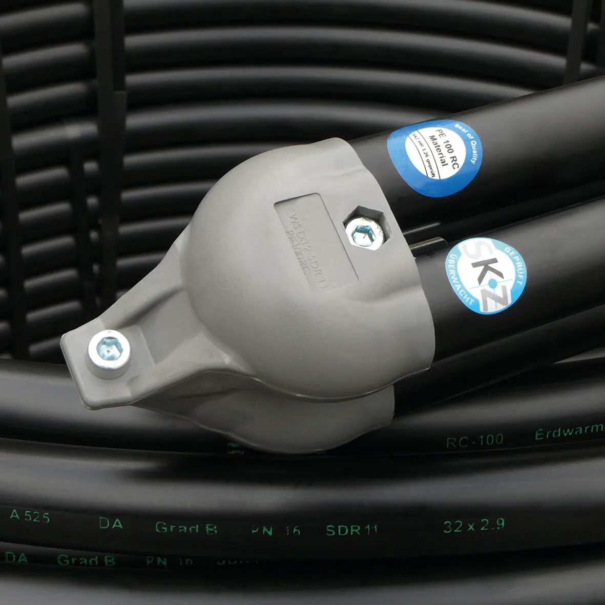 Profec Geothermal probe PE100 40 mm plain SDR11 16bar black 100m KOMO type double