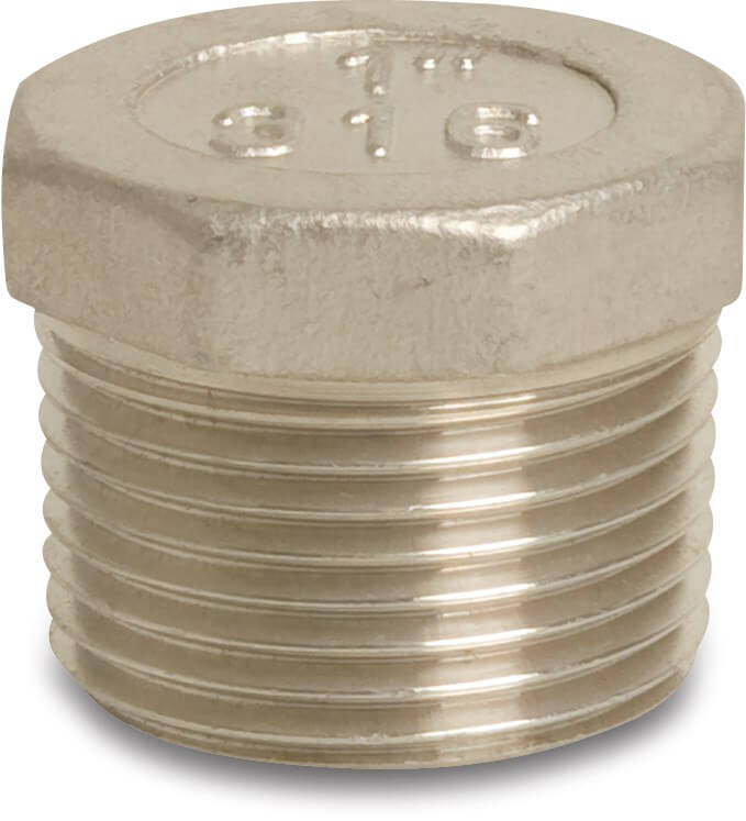 Profec Nr. 290 Hexagon plug stainless steel 316 1/8" male thread 16bar