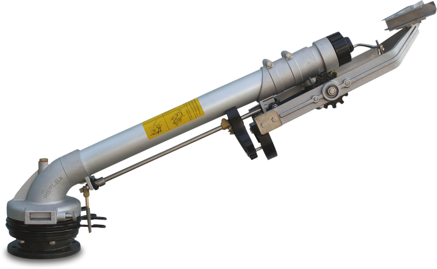 Part circle sprinkler aluminium flange 28 mm type Reflex 25°