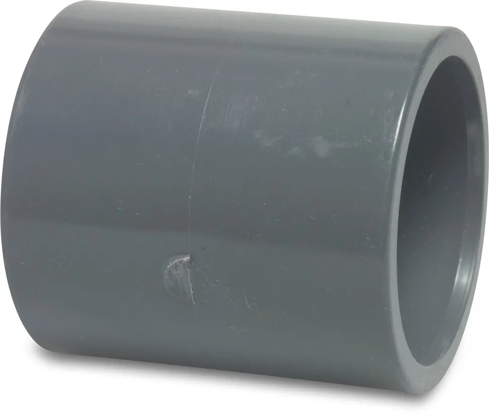 Profec Transition socket PVC-U 50 mm x 1 1/2" glue socket x imperial glue socket 16bar grey