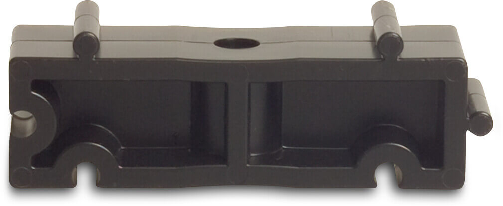 VDL Pipe clamp extension PP 20 mm black type E