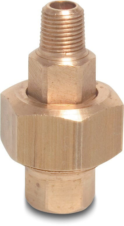 Profec Nr. 341 Union coupler brass 1/2" female thread x male thread 30bar type conical