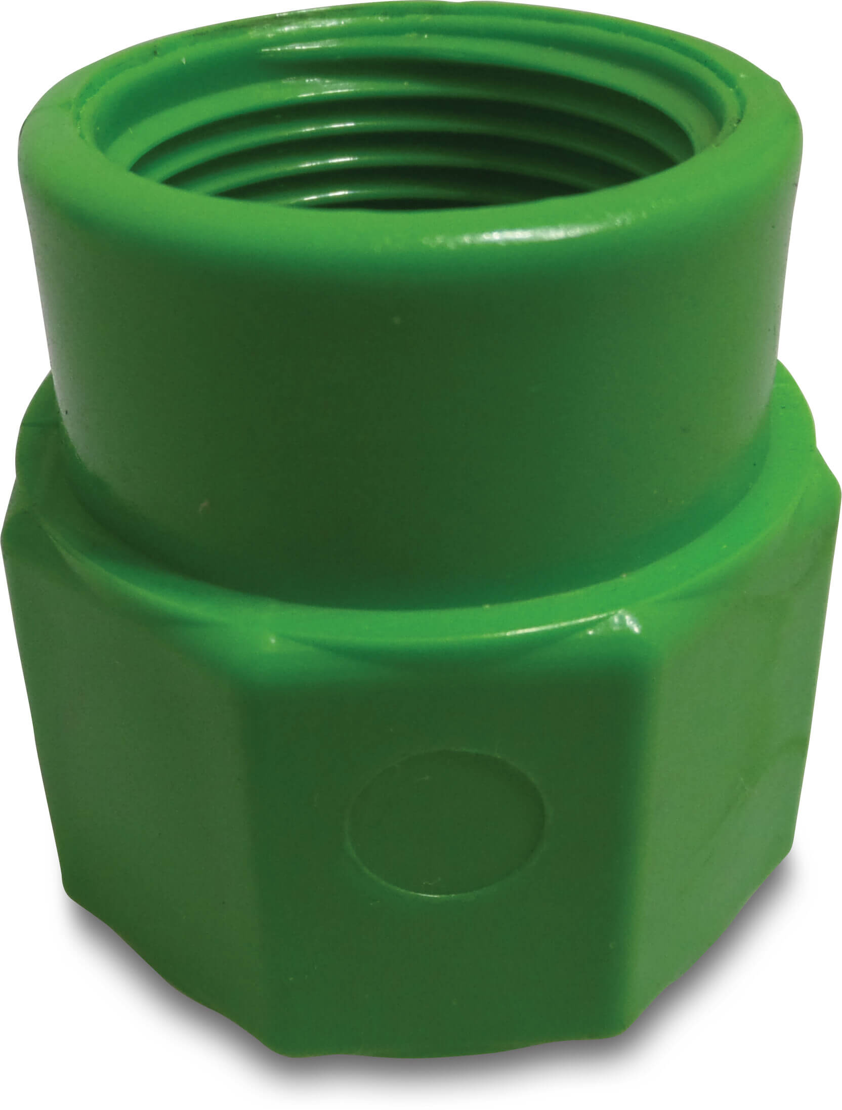Fersil Adaptor socket PVC-U 8bar glue socket x female thread green
