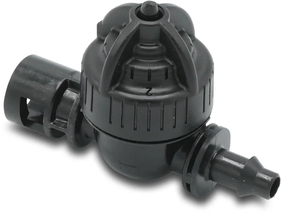 NaanDan Leegloopbeveiliging kunststof 4/7 mm bayonet F x insteek zwart type Low-Pressure