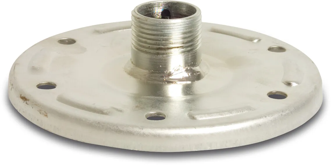 Profec Flensset staal gegalvaniseerd 1" buitendraad