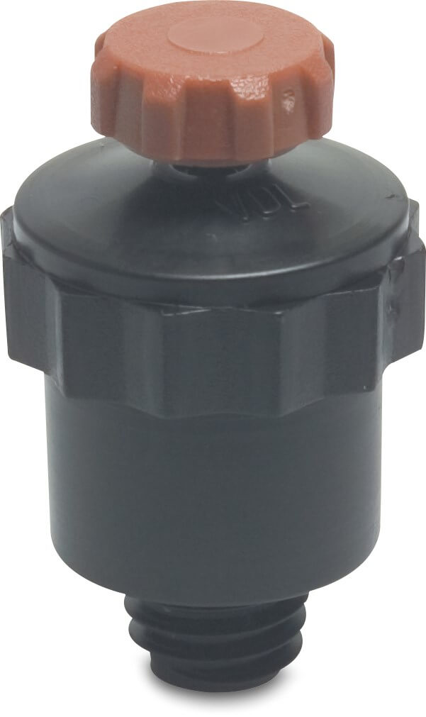 VDL Pin nozzle plastic 3/8WW male thread brown