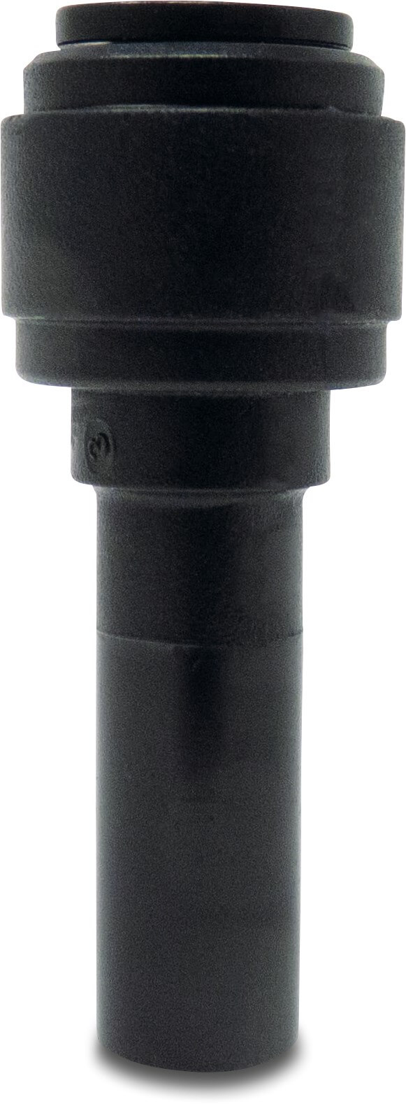 Reducer socket POM 6 mm x 4 mm spigot x push-in 20bar black WRAS