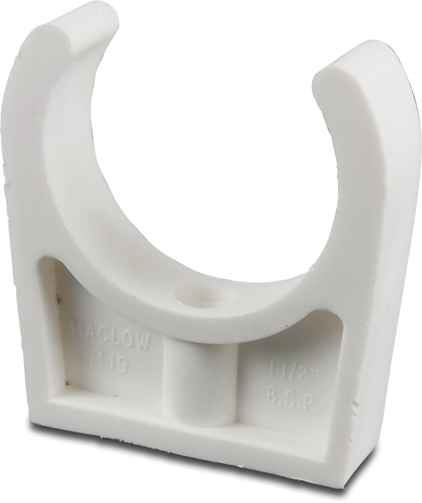 Pipe bracket PP 2" white type Maclow